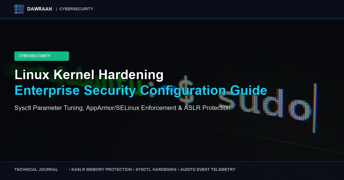 Linux Kernel Hardening: Enterprise Security Configuration Guide