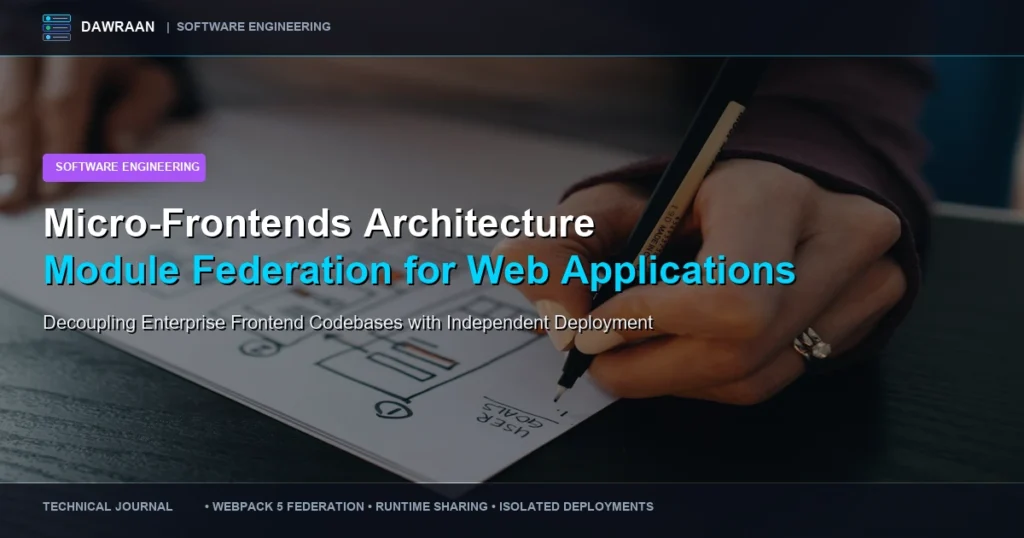 Micro-Frontends Architecture: Module Federation for High-Scale Web Apps by Dawraan