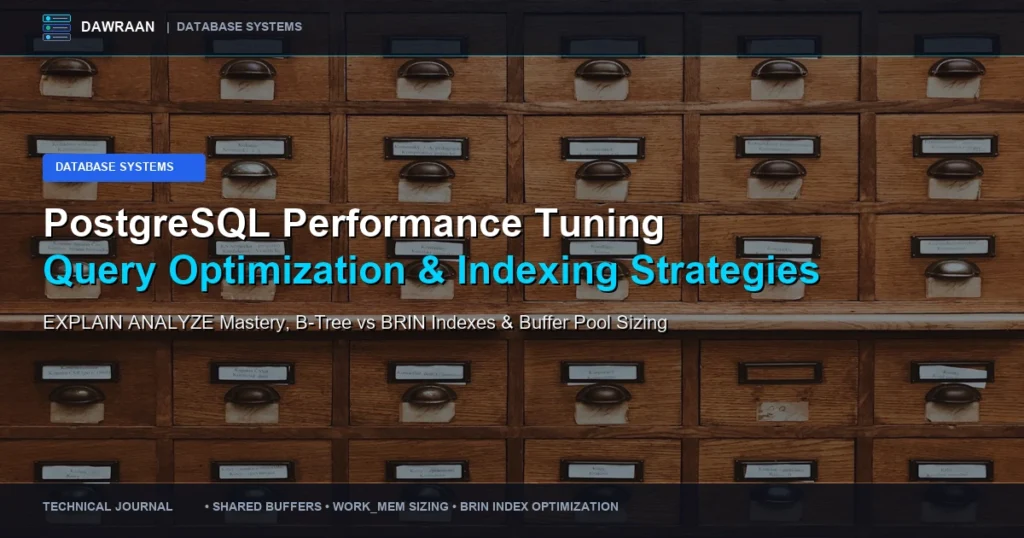 PostgreSQL Performance Tuning: Query Optimization & Indexing Strategies by Dawraan