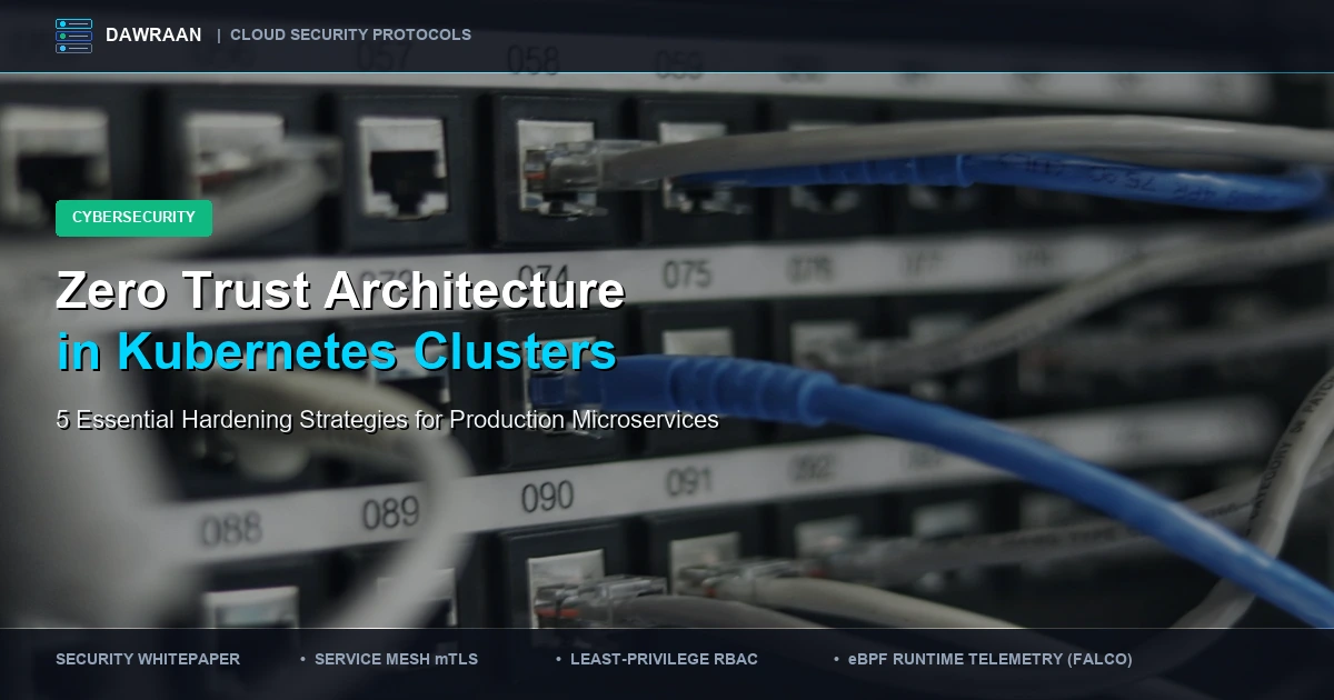 Zero Trust Architecture in Kubernetes Clusters Security Hardening by Dawraan